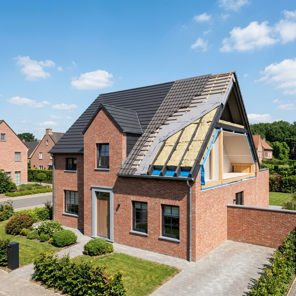 Prix isolation de toiture en Belgique 2026 : au m² par technique et matériau